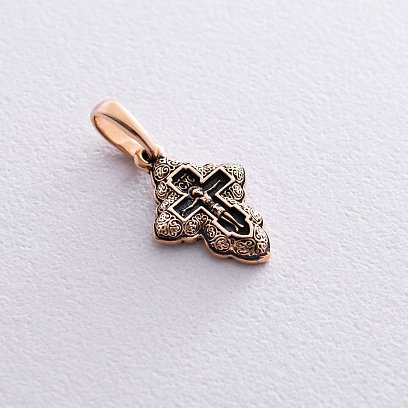 Золотой крестик с распятием п02659