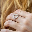 Серебряное кольцо "Круговорот" с фианитами 112577 от ювелирного магазина Оникс - 4