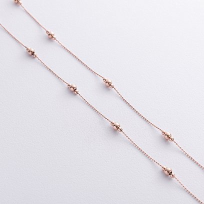 Кольє "Кульки" у червоному золоті кол02580 №5