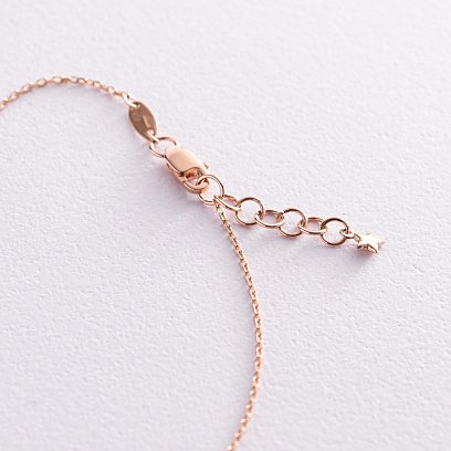 Золотой браслет на ногу "Звезды" б04584 №4