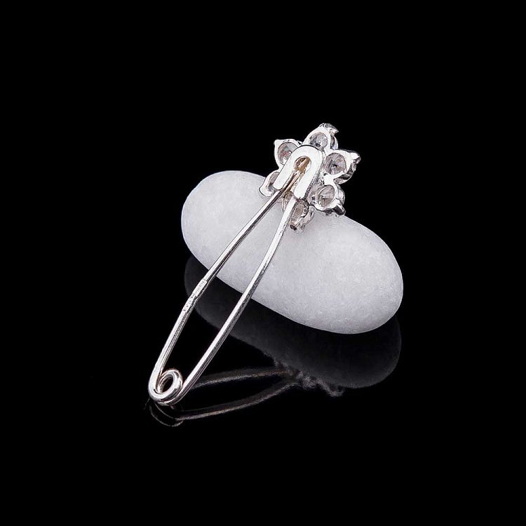 Булавка "Квіточка" (фіаніт) 21019 - 2 Булавка "Квіточка" (фіаніт) 21019 від ювелірного магазину Онікс - 2