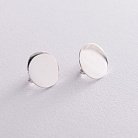 Срібні сережки "Дзеркальні" 122931 от ювелирного магазина Оникс - 10