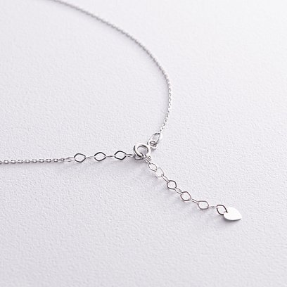 Колье "Круговорот" в белом золоте кол01770 №4