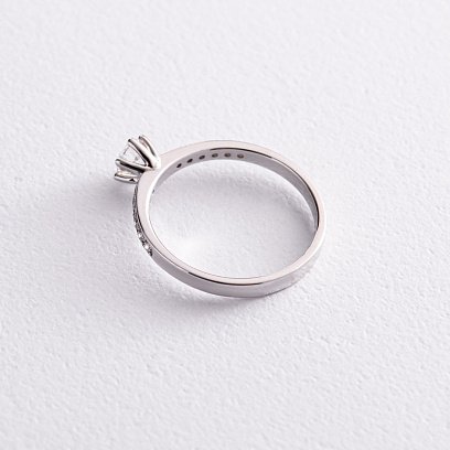 Помолвочное золотое кольцо с бриллиантами 28791121 №4