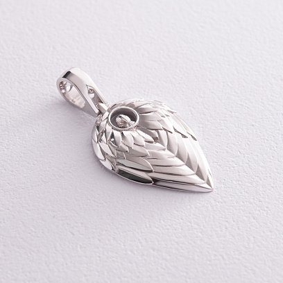 Кулон "Ангел Хранитель" у білому золоті 129481121 №7