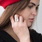 Серебряное кольцо "Сердце" 112229 от ювелирного магазина Оникс - 14