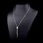 Серебряное колье с фианитами 18275 от ювелирного магазина Оникс - 1