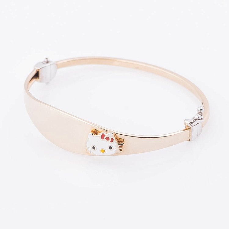 Дитячий золотий браслет "Hello kitty" б01793 від ювелірного магазину Онікс