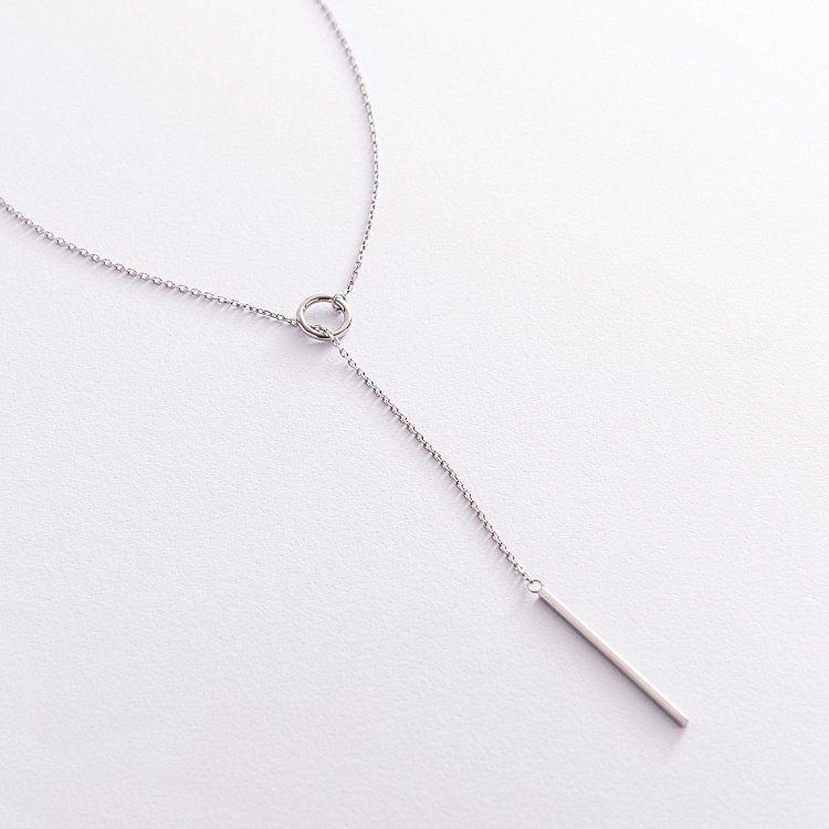 Срібне кольє - краватка "Муза" 181193 від ювелірного магазину Онікс - 6