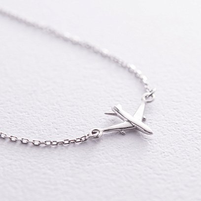 Золотой браслет "Самолетик" б04188 №4