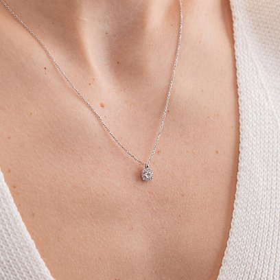 Золотое колье с бриллиантами 17921121 №2