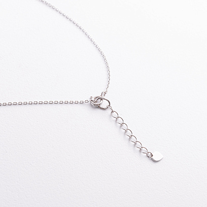 Серебряное колье "Капелька" 908-01302 №4