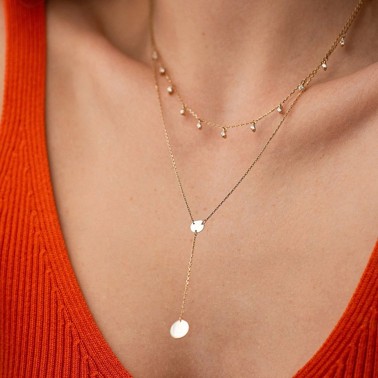 Золоте кольє Дуальність кол01407 від ювелірного магазину Онікс - 4