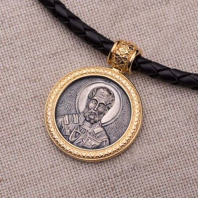 Серебряная подвеска "Св. Николай" 131665