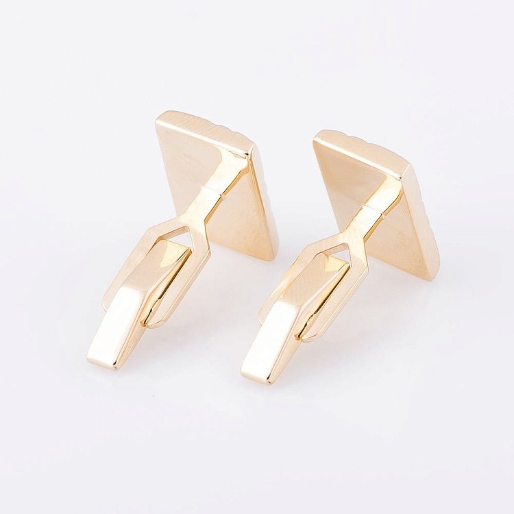 Чоловічі запонки з жовтого золота зап00063 від ювелірного магазину Онікс - 2