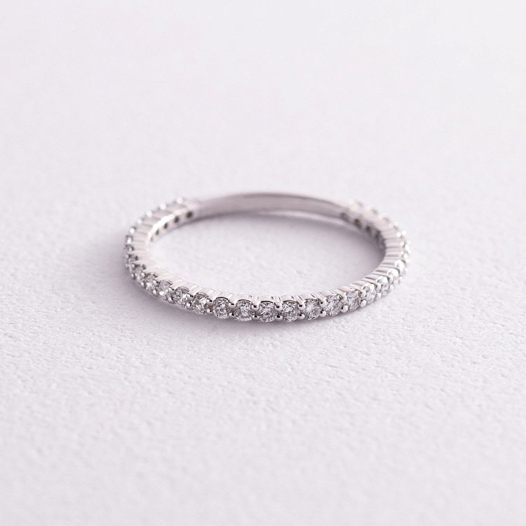 Кольцо в платине с бриллиантами к183nl от ювелирного магазина Оникс - 1