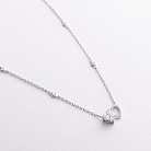 Золоте кольє "Сердечки" з діамантами колб0184va от ювелирного магазина Оникс