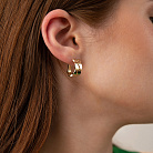 Серьги "Merry" в желтом золоте с09406 от ювелирного магазина Оникс - 1