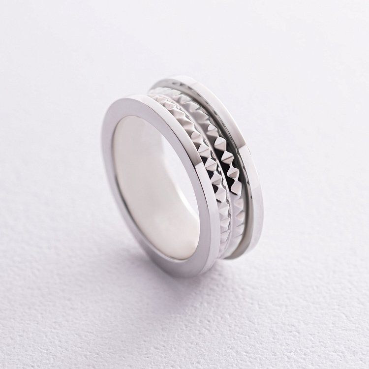 Каблучка "Gina" у білому золоті к07413 від ювелірного магазину Онікс