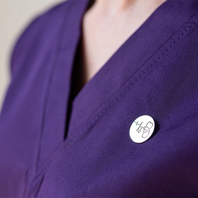 Медичний значок "Стетоскоп" в сріблі 20046 №2