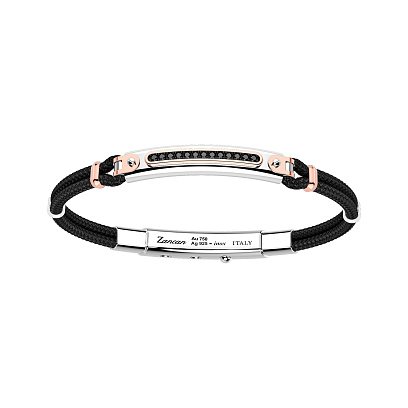 Мужской браслет из кевлара с черной шпинелью ZANCAN EXB787R-N