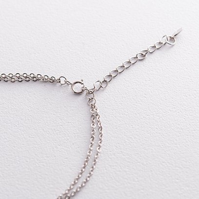 Срібне кольє "Кульки" 181135 №4