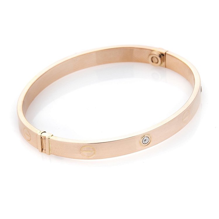 Золотий браслет з фіанітами б03516 від ювелірного магазину Онікс - 1