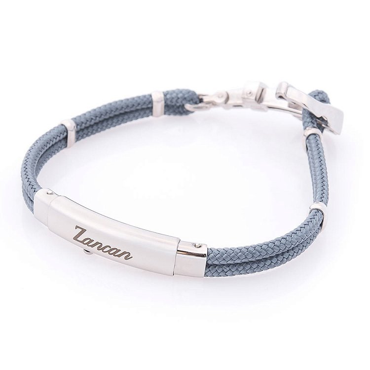 Чоловічий браслет з кевлара зі сріблом "Якір"(ZANCAN) EXB623-AV від ювелірного магазину Онікс - 1