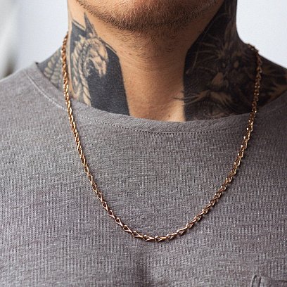 Мужская золотая цепочка ц00556 №4