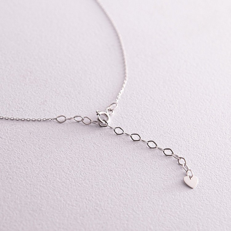 Двойное золотое колье "Молния и сердечко" кол02314 от ювелирного магазина Оникс - 4