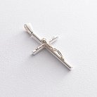 Срібний хрестик з розп'яттям 131225 от ювелирного магазина Оникс