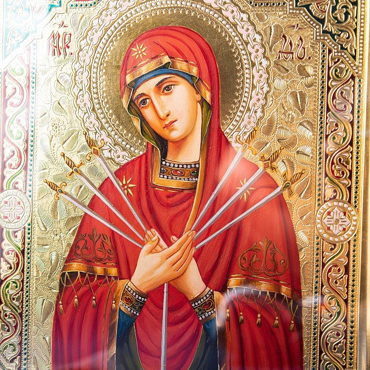 Ікона "Семистрільна Божа Матір" Семистр.(сус зол)-52 від ювелірного магазину Онікс - 2