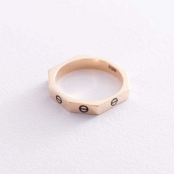 Каблучка в жовтому золоті "Love" к06662