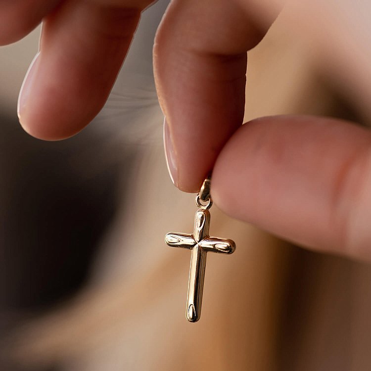 Православний хрестик в жовтому золоті п03508 від ювелірного магазину Онікс - 3