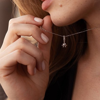 Кольє "Булава" у білому золоті кол02251 №5