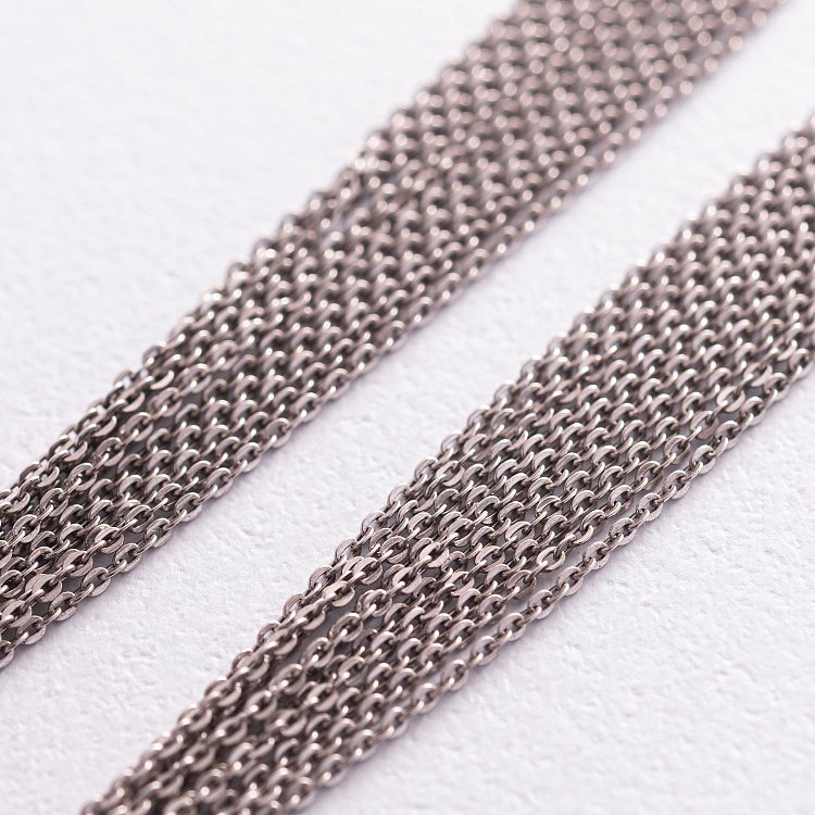 Золотые висячие серьги "Дождь" 480051B - 4 Золотые висячие серьги "Дождь" 480051B от ювелирного магазина Оникс - 4