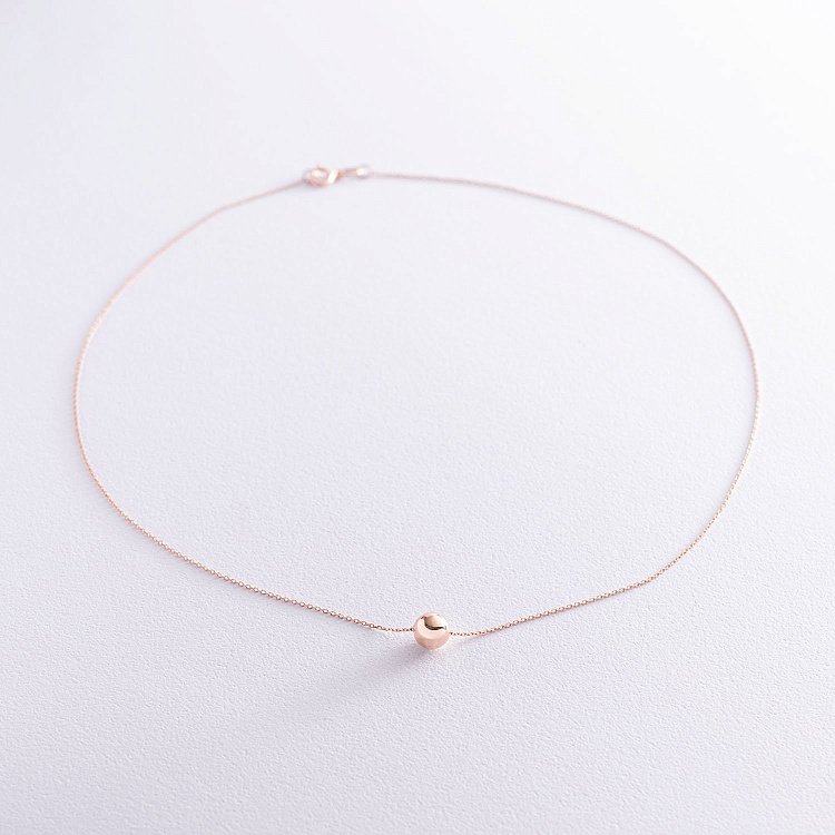 Золоте кольє "Шар" (0.7 см) кол01721 від ювелірного магазину Онікс - 1