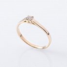 Золотое помолвочное кольцо с бриллиантом р0674ж от ювелирного магазина Оникс - 3