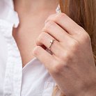 Помолвочное золотое кольцо с бриллиантом 101-10117(2.9)б от ювелирного магазина Оникс - 3