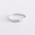 Золотое помолвочное кольцо с бриллиантом кб0352y от ювелирного магазина Оникс