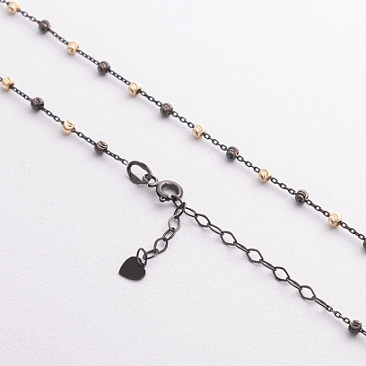 Колье "Шарики" в желтом золоте кол02619 №3