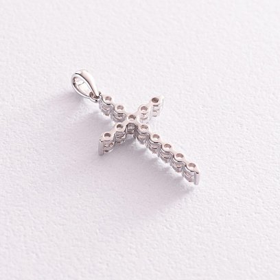 Золотий хрестик (діамант) пб0163ri №4