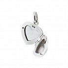 Срібний кулон для фотографії "Сердечко" (онікс) 132562 от ювелирного магазина Оникс - 2