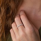 Золотое кольцо с дорожкой камней (бриллианты) кб0454ca от ювелирного магазина Оникс - 1