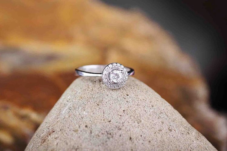 Кольцо (фианиты, родий) 111292 от ювелирного магазина Оникс - 5