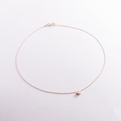 Кольє "Метелик" у жовтому золоті кол02149 №3