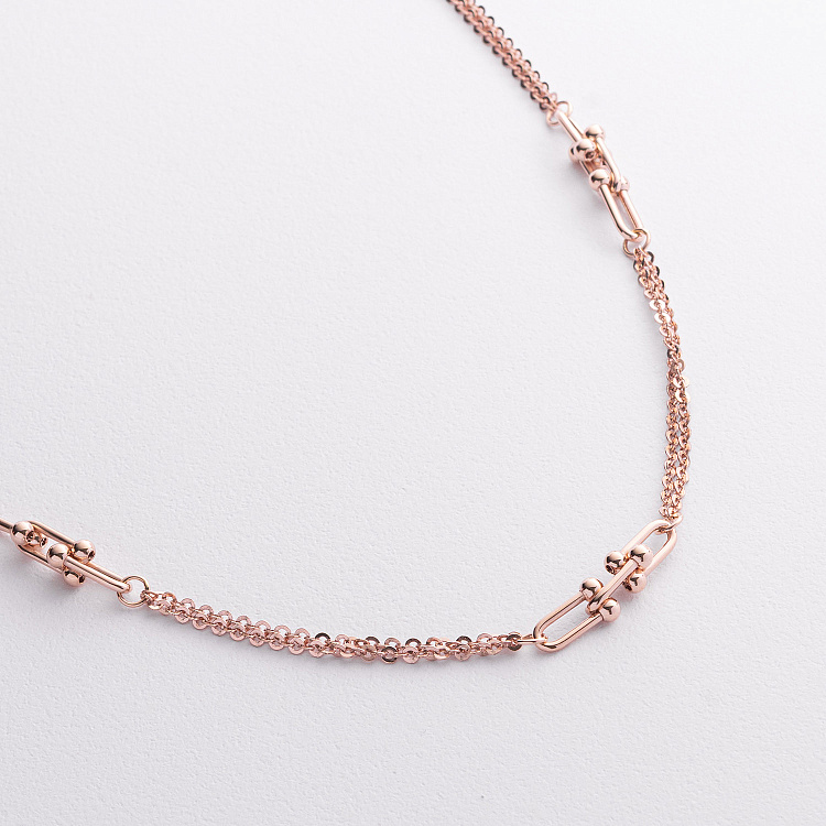 Кольє "Фантазія" у червоному золоті кол02659 від ювелірного магазину Онікс