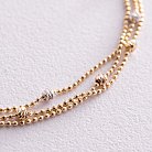 Золотой браслет "Шарики" б05132 от ювелирного магазина Оникс - 1