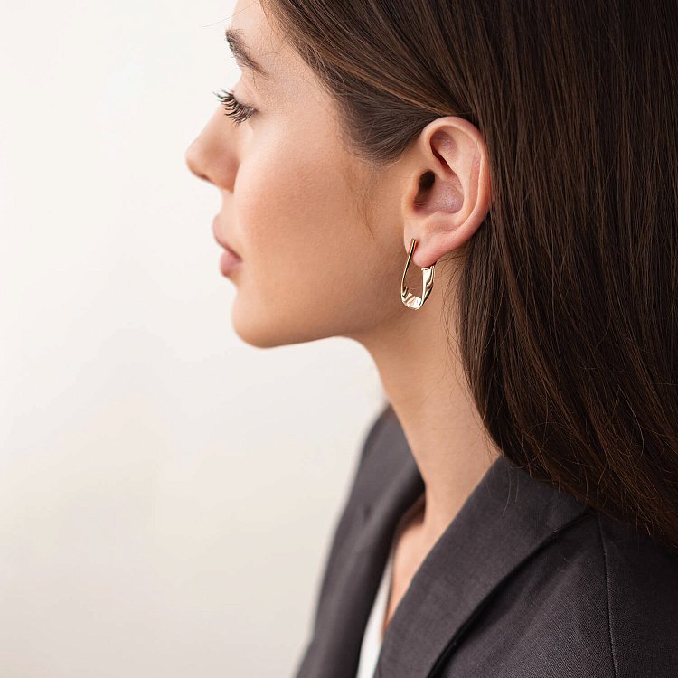 Серьги "Alicia" в красном золоте с07945 от ювелирного магазина Оникс - 2