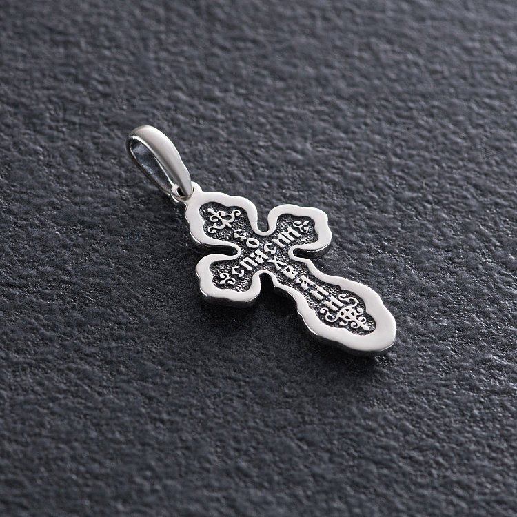 Серебряный крестик (чернение) 131967 от ювелирного магазина Оникс - 1